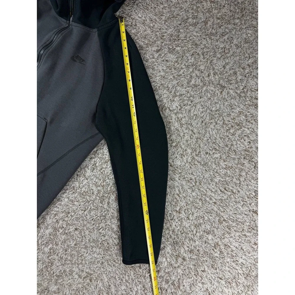 Nike Sportswear Tech Fleece Anthracite Black Full Zip Hoodie 928483-060 Size L